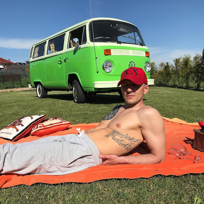 На футбольном поле